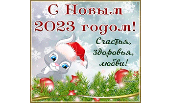 С НАСТУПАЮЩИМ 2023 ГОДОМ!!!